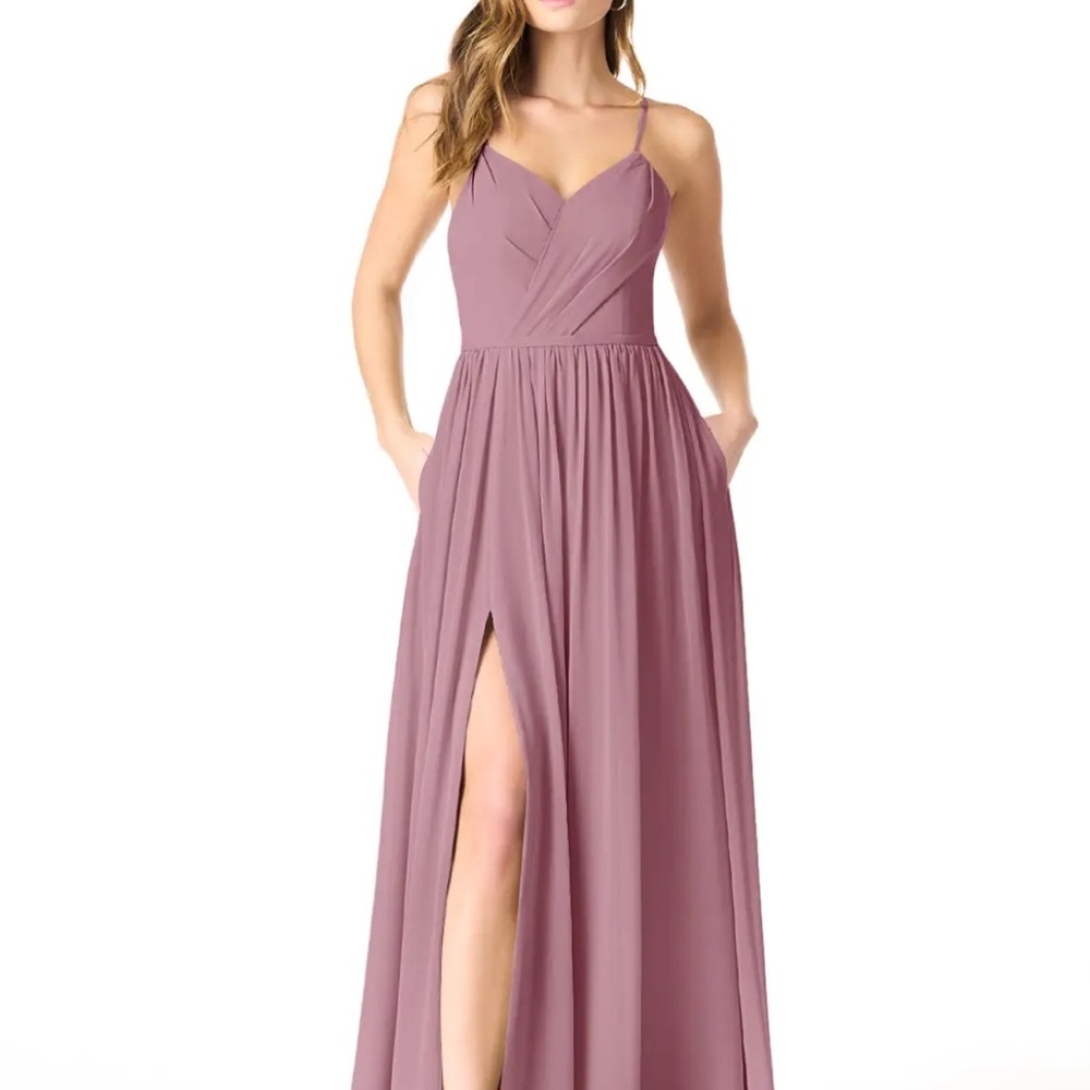 Azazie Dusty Rose Maxi Dress
